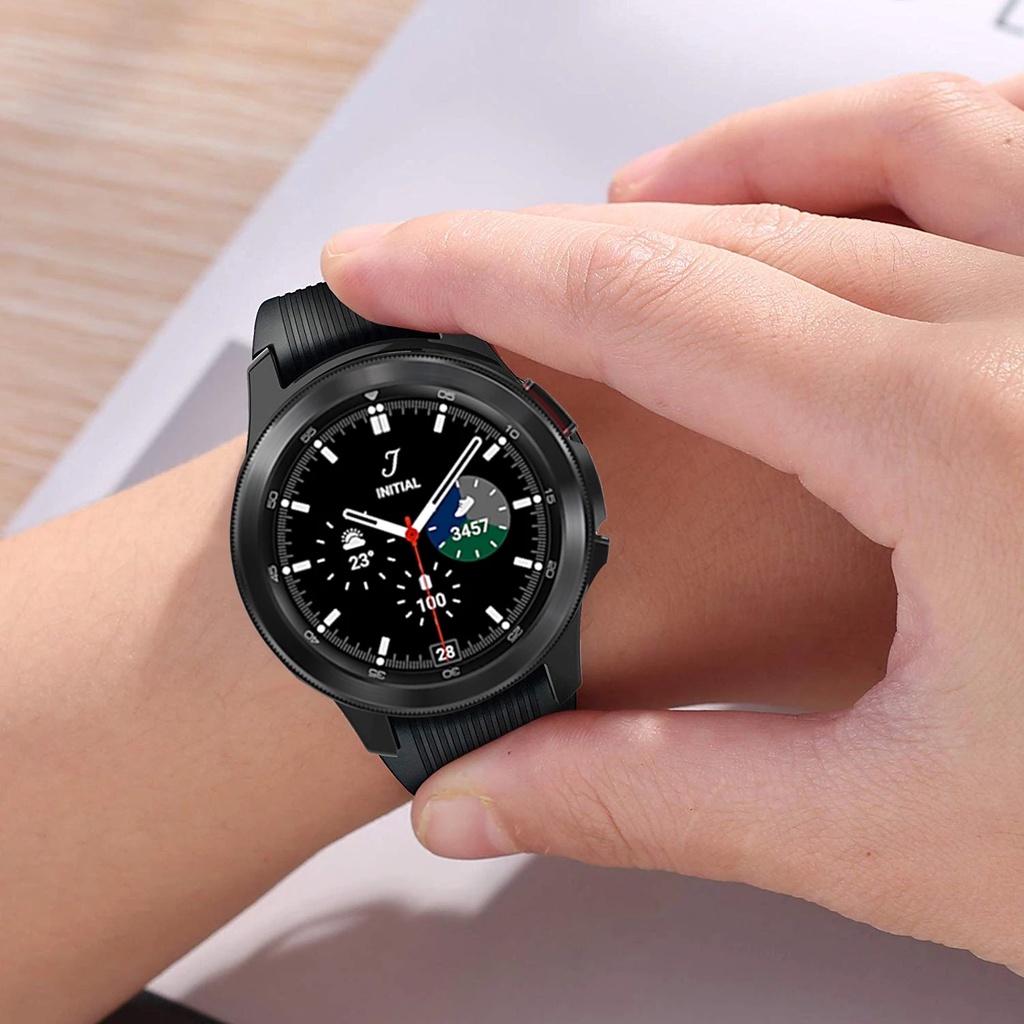 Ốp tpu mạ viền bảo vệ thích hợp cho samsung galaxy watch 4 classic 46mm / 42mm galaxy watch 4 44mm 40mm