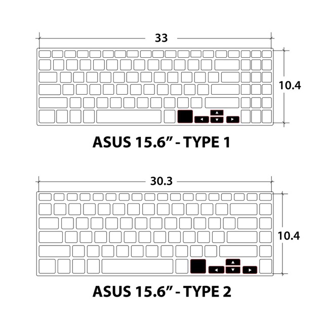 Tấm silicon bảo vệ bàn phím laptop Asus 15,6 inch - Tấm phủ bàn phím | BigBuy360 - bigbuy360.vn