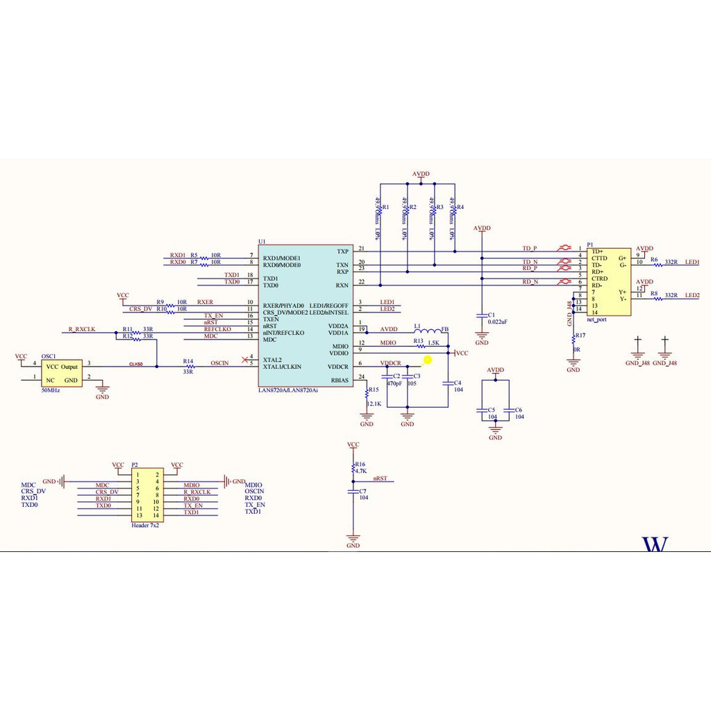 Module Ethernet LAN8720 RMII