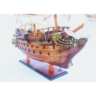 Mô hình thuyền chiến gỗ Sanfelipe (Thân: 40cm)