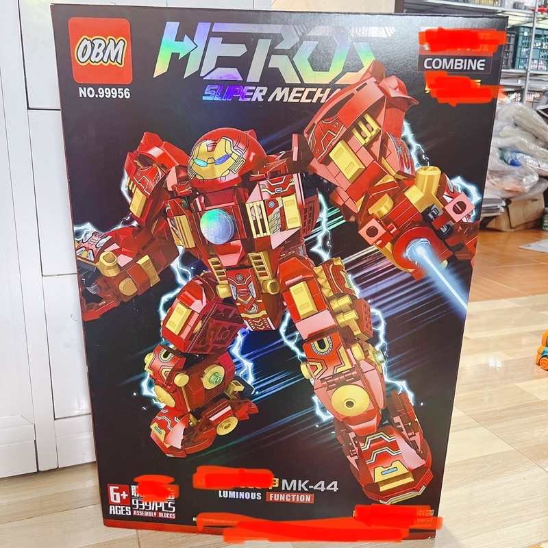 Đồ chơi !939 mảnh Lắp ráp mô hình Iron man ,bộ giáp Robot Hulkbuster