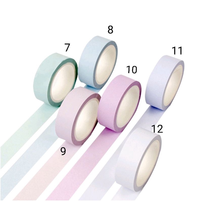 Set washi chiết màu pastel (Vui lòng đọc lưu ý trước khi mua 🥰)