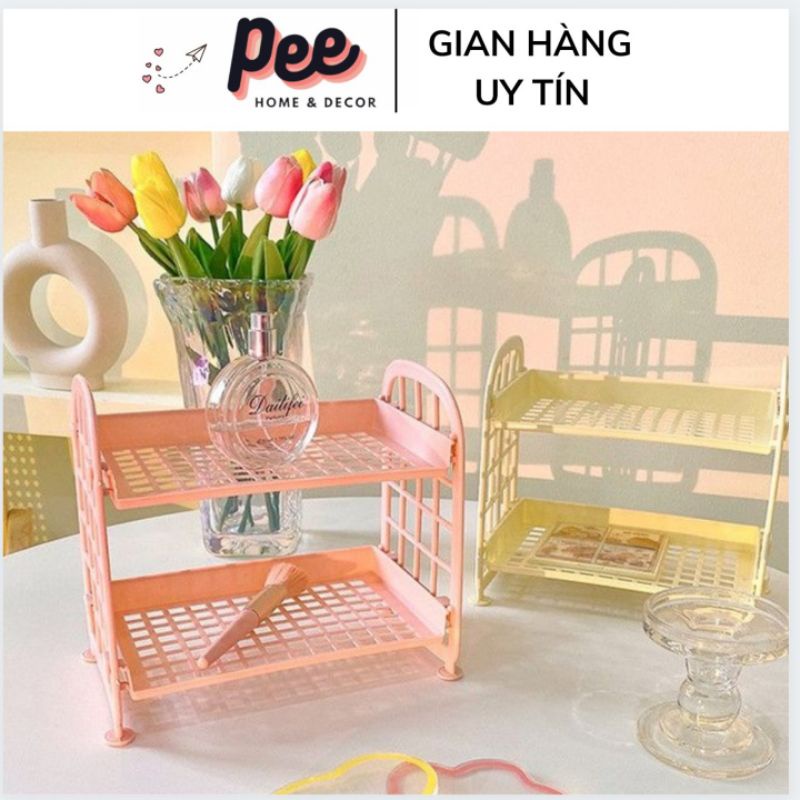 Kệ đựng đồ 2 tầng tháo lắp dễ dàng