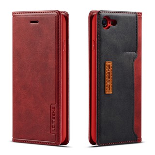 Bao da điện thoại nắp nam châm kèm ngăn đựng thẻ cho apple iphone 6/6s plus i7 i8 plus