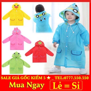 Áo mưa hình thú dành cho bé yêu