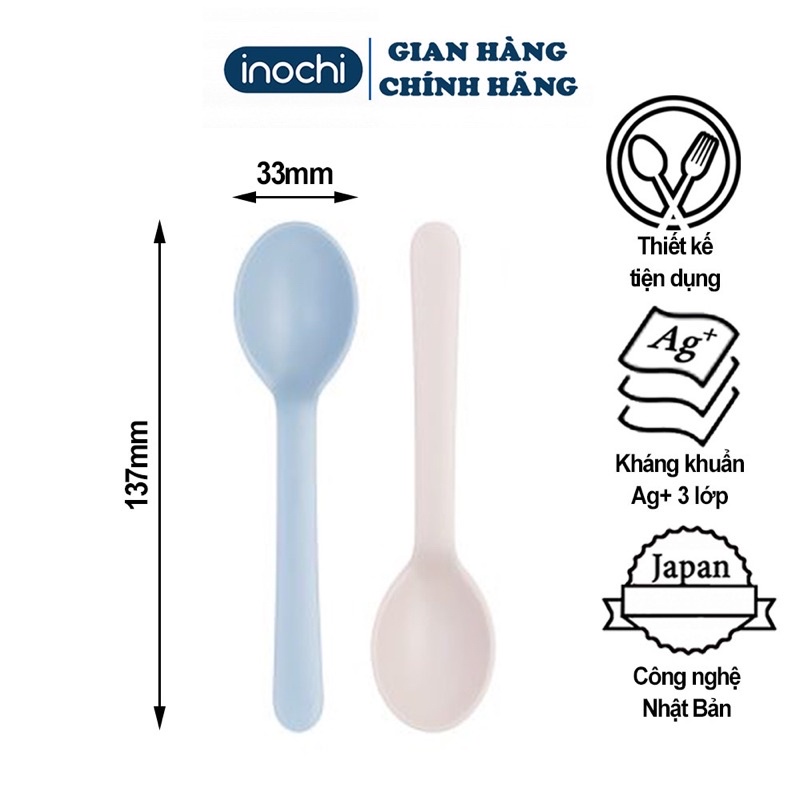 Set 4 thìa ăn dặm inochi Nhật Bản cho bé từ 6m+