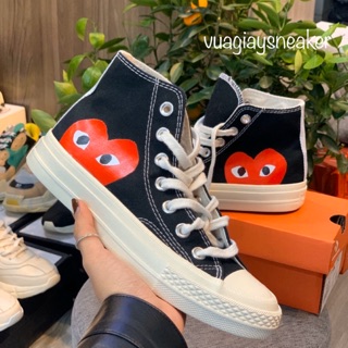 🔥ẢNH THẬT🔥Giày thể thao sneaker tim đen cao