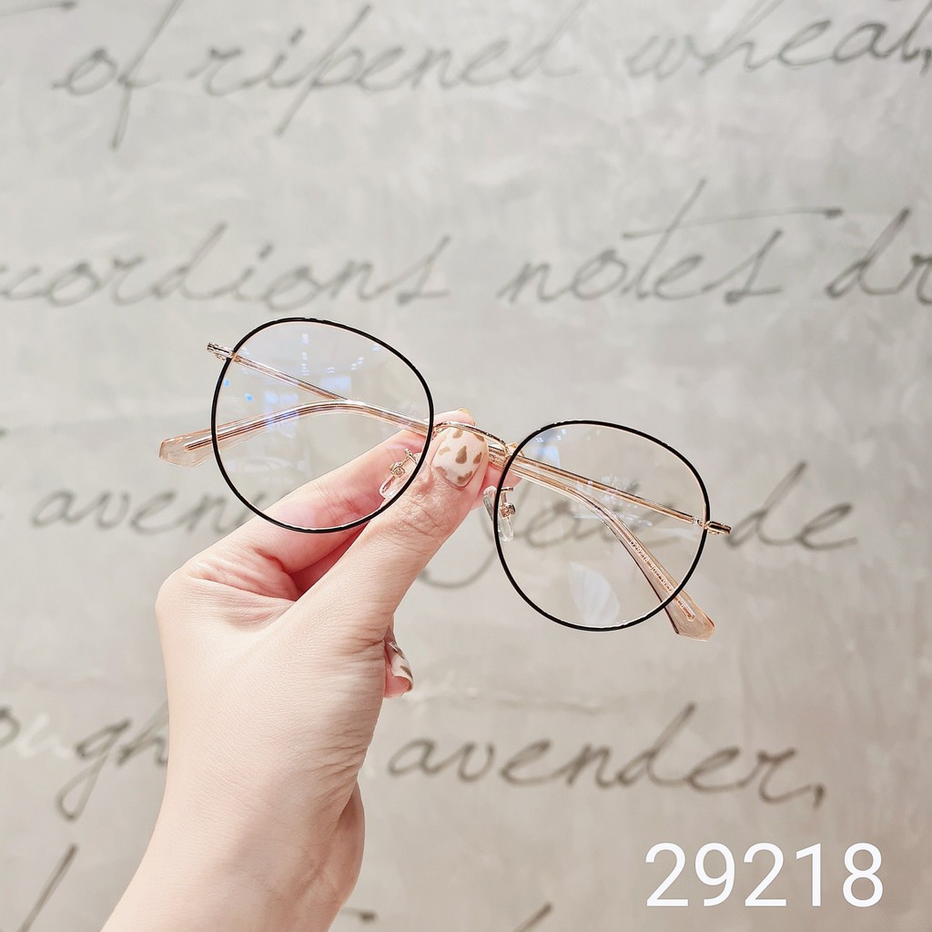Gọng kính cận nam nữ Lilyeyewear mắt tròn kim loại thanh mảnh nhẹ nhàng thời tran 29218 | BigBuy360 - bigbuy360.vn