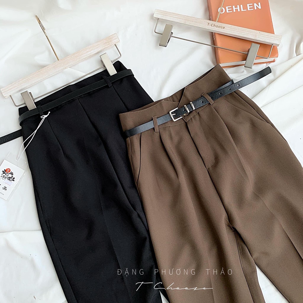 Quần baggy nữ L.I.E.N Boutique  kèm dây đai | BigBuy360 - bigbuy360.vn