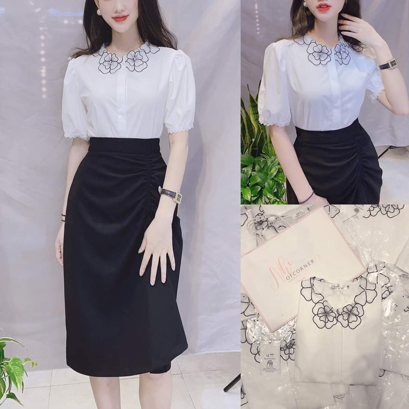 Chân Váy Gia Công Kiểu Đuôi Cá Nhún Bên Sành Điệu | BigBuy360 - bigbuy360.vn