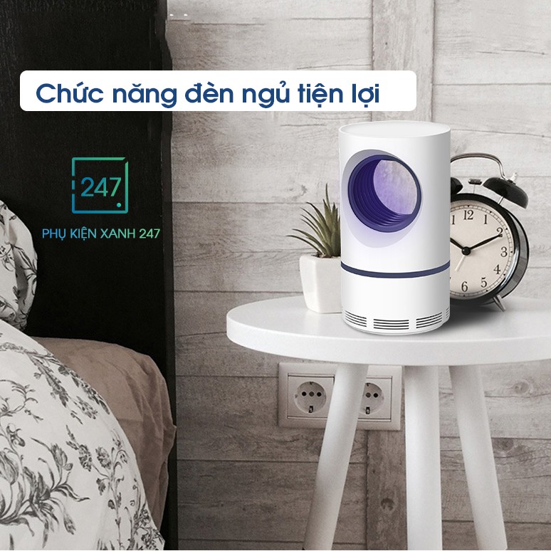 Đèn bắt muỗi ⚡️𝐅𝐑𝐄𝐄 𝐒𝐇𝐈𝐏⚡️cao cấp dùng tia UV bước sóng 355nm diệt muỗi chống sốt rét,sốt xuất huyết