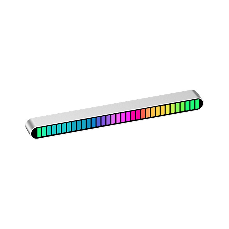 Combo 2 Đèn led nháy theo nhạc RGB vỏ nhôm có app có pin