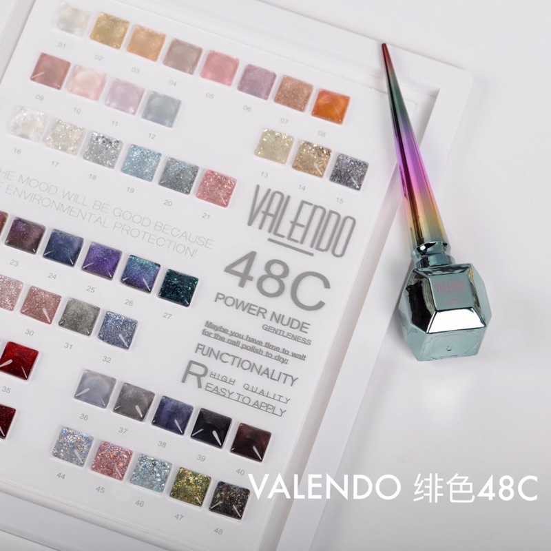 Sơn Gel Nhũ 48 màu cao cấp Valendo