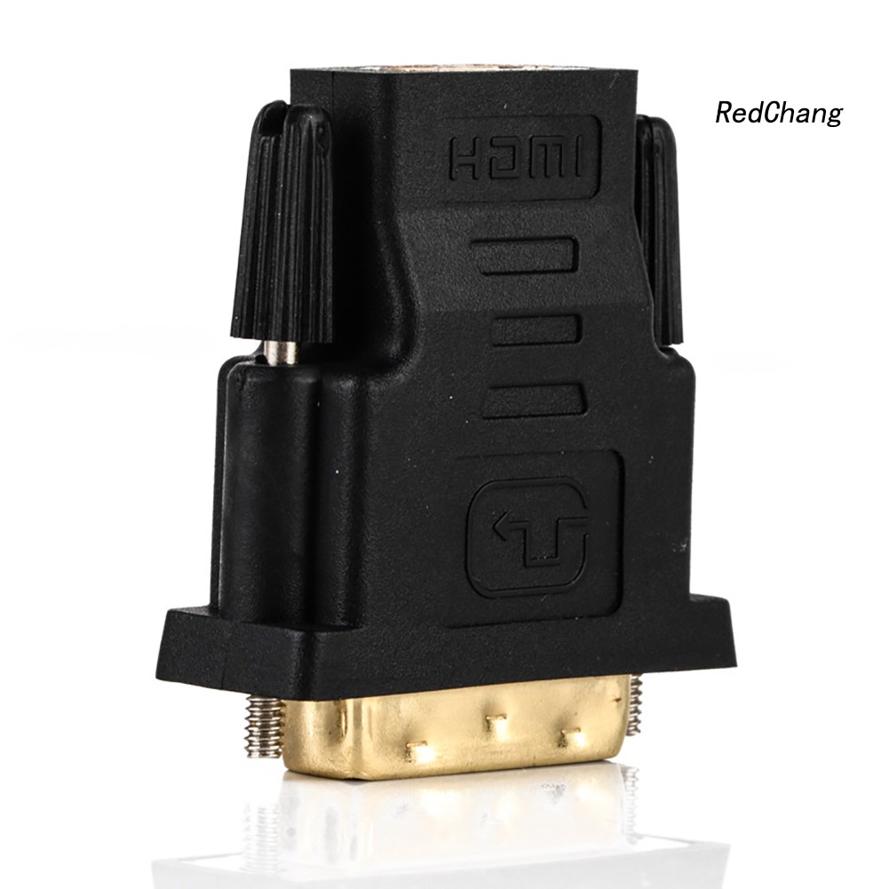 -SPQ- DOONJIEY DVI-D Dual Link 24+1 Male to HDMI Female Audio Video Adapter Connector