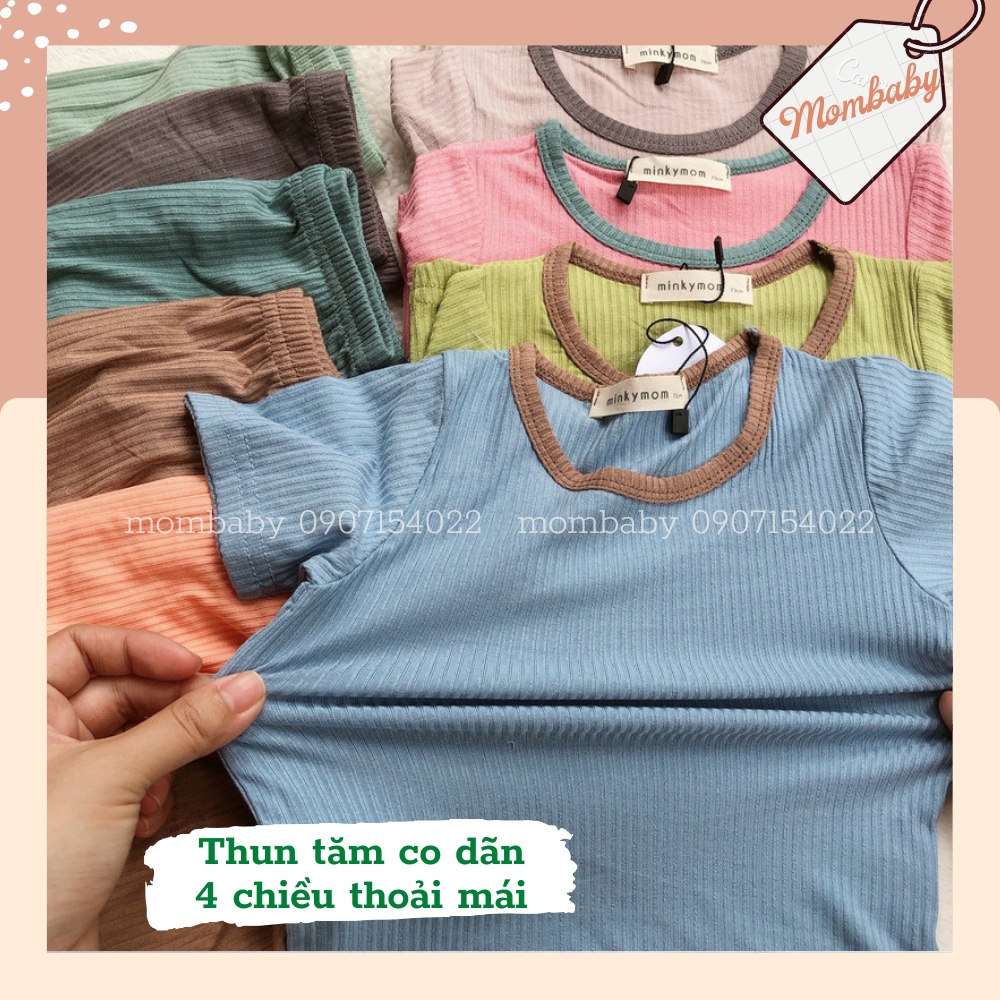 BỘ CỘC TAY QUẦN NGỐ THUN TĂM MỀM MÁT CO DÃN TỐT CHO BÉ TRAI VÀ BÉ GÁI