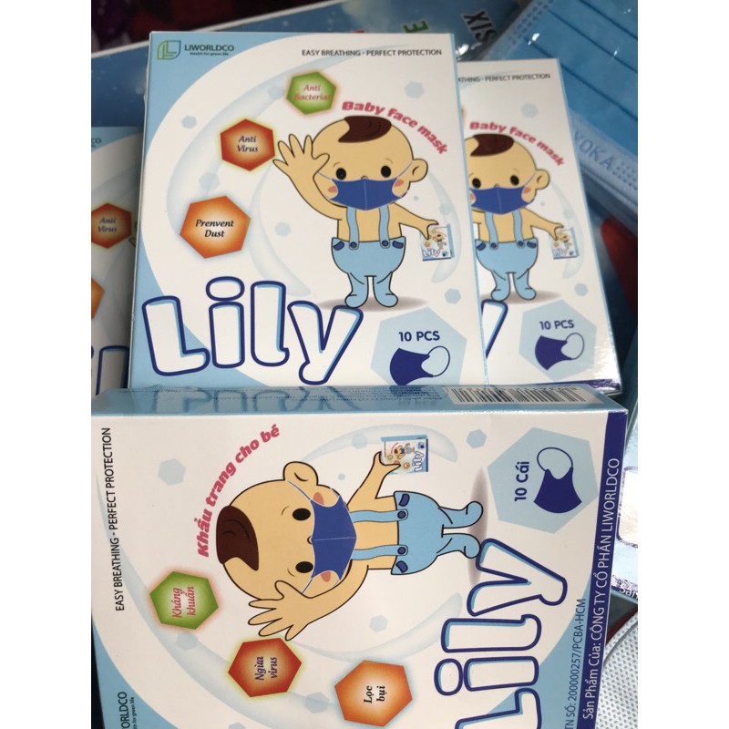 [Siêu Rẻ] Khẩu Trang 3d LiLy cho Bé Hộp 10 Cái | BigBuy360 - bigbuy360.vn