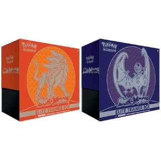 Hộp Elite Trainer Box 8 gói thẻ bài Pokemon TCG: Sun & Moon Solgaleo/ Lunala