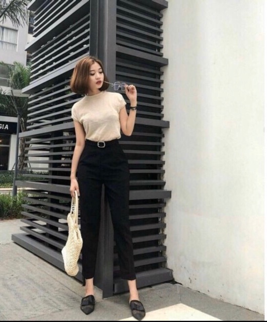 {GIÁ SỈ } QUẦN BAGGY NỮ CÓ ĐAI SIÊU SANG CHẢNH HÀNG ĐẸP