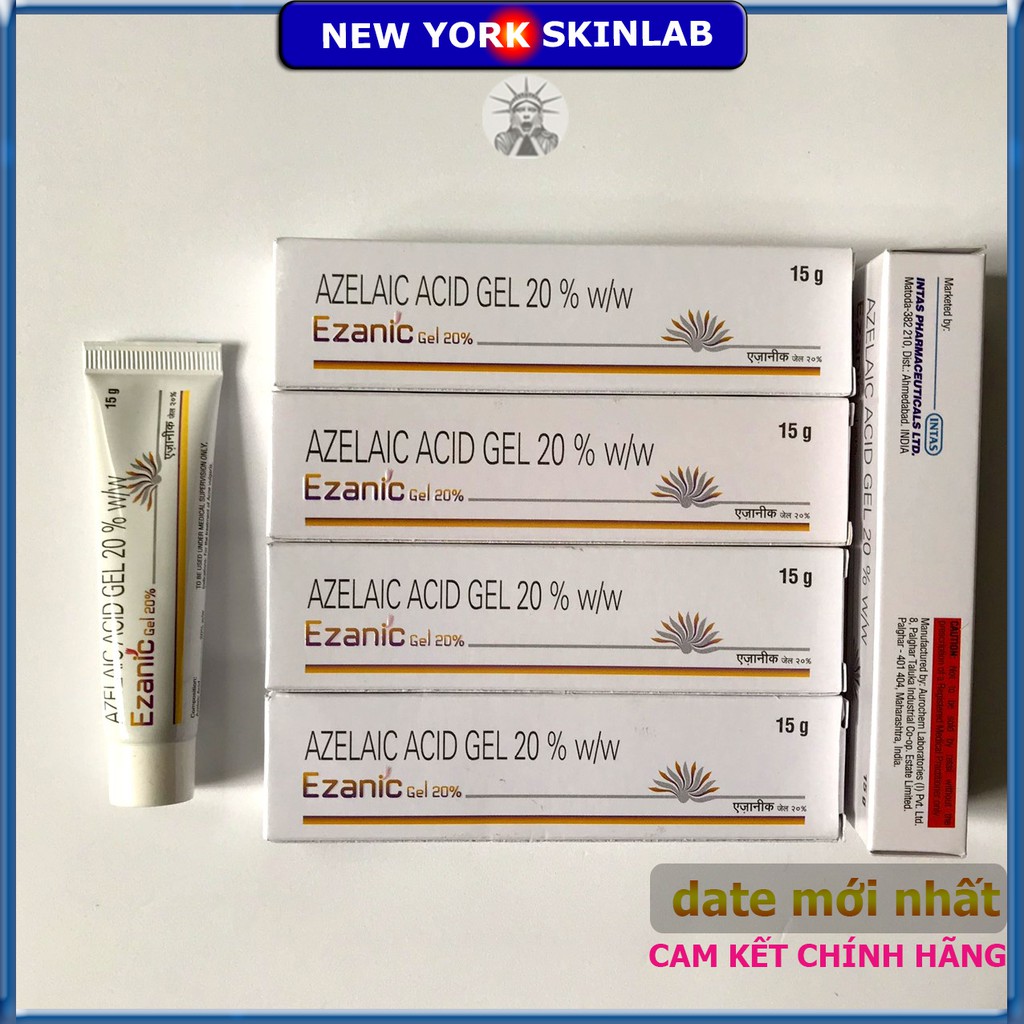 Chấm mụn Ezanic gel (15g) - 20% azelaic acid, loại bỏ mụn, hết thâm mụn (skinoren, azclear) | BigBuy360 - bigbuy360.vn