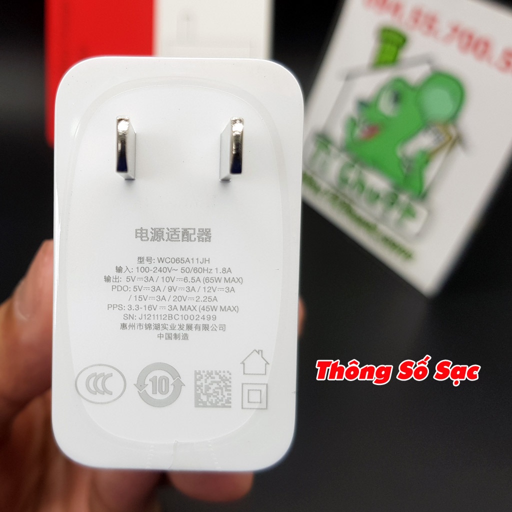 [ZIN Chính Hãng-FULLBOX] Củ Sạc Nhanh Warp Charge 65W PD TypeC OnePlus 8T/ 9/ 9 Pro