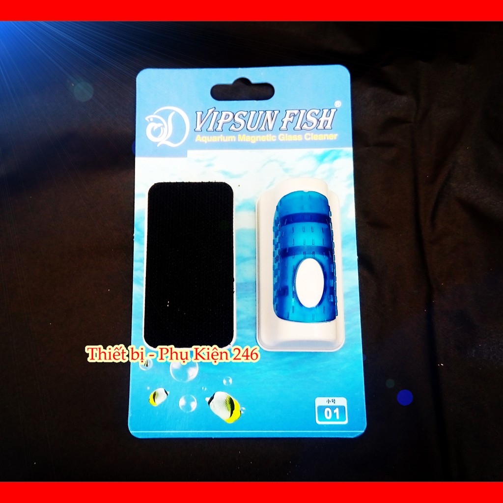 Dụng cụ vệ sinh VS-01 chà kiếng bằng nam châm dành cho hồ cá 5ly