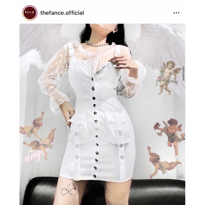 Thanh lý đầm yếm trắng của The fance size L mới 100%
