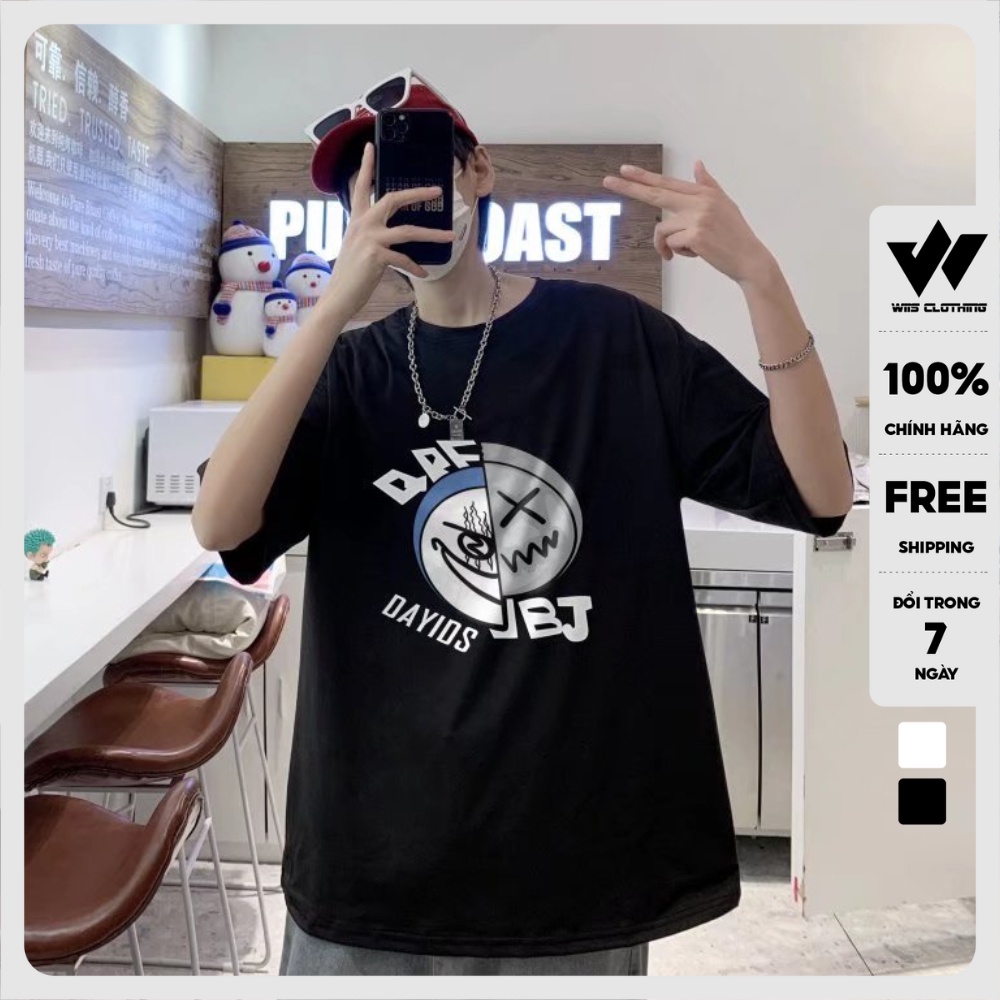 Áo phông unisex form rộng WIIS tay lỡ oversize DAYIDS thời trang nam nữ ulzzang