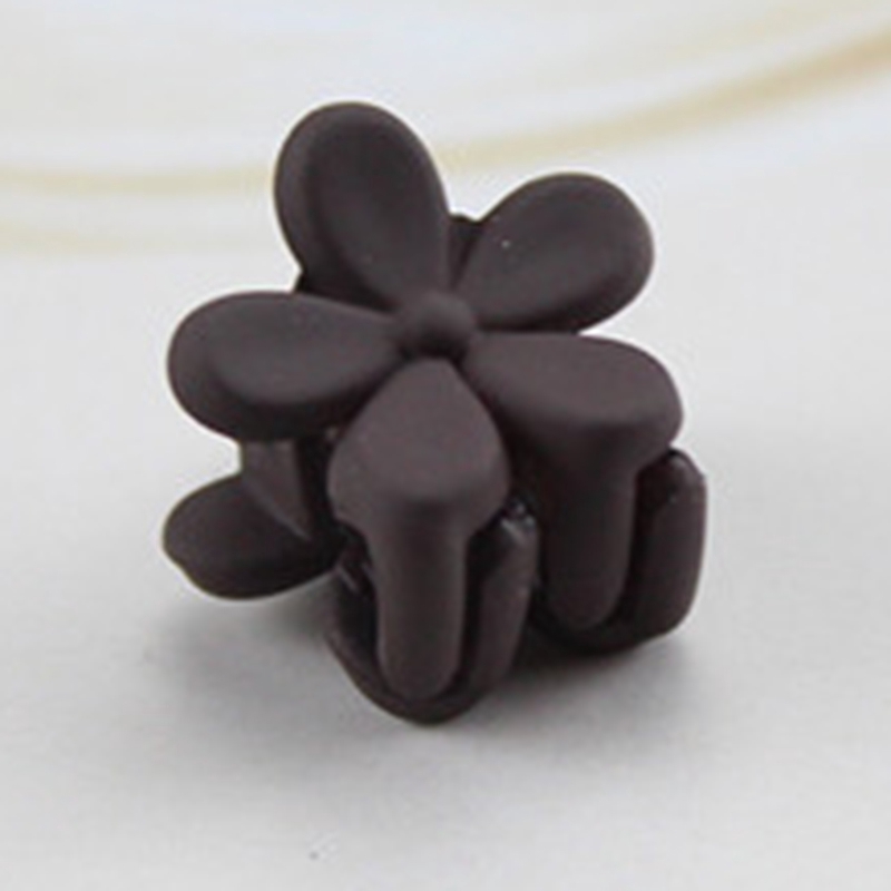 Kẹp Tóc Nhựa 4 Móng Vuốt Đính Hoa Phong Cách Hàn Quốc