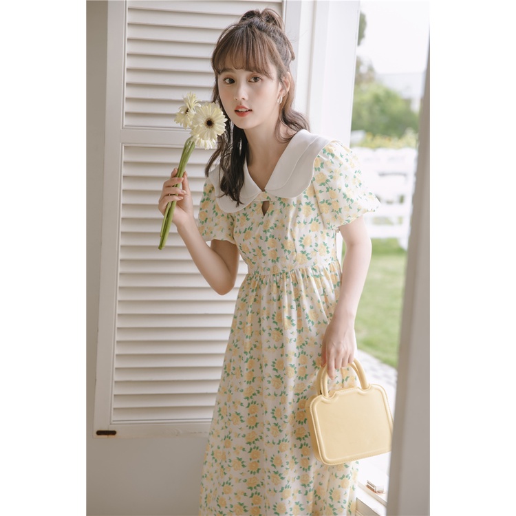 đầm tay phồng váy hoa nhí vintage váy tiểu thư sang chảnh đầm dài váy bầu mùa hè váy hoa nhí dáng dài đầm bigsize nữ váy nữ xinh váy đi chơi đầm đi tiệc đầm nữ