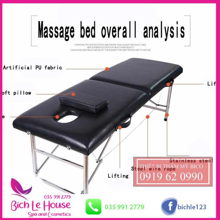 [SẴN HÀNG]  Giường valy gấp gọn cho phun xăm thẩm mỹ, spa, nối mi | BigBuy360 - bigbuy360.vn