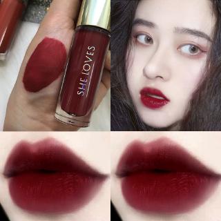 [Hàng mới về] Son môi kháng nước không phai trang điểm tone màu đỏ dành cho nữ