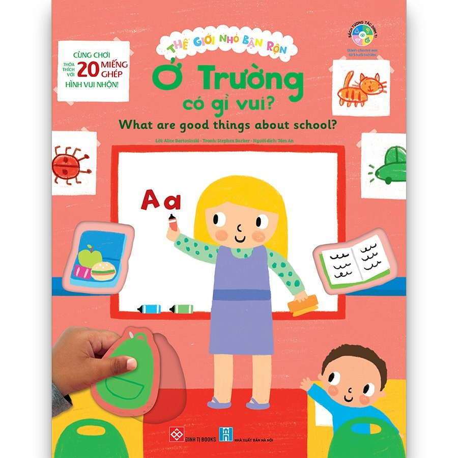 Sách - Thế giới nhỏ bận rộn - Ở trường có gì vui? - What are good things about school?