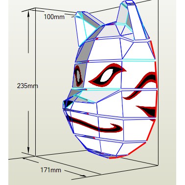Mô hình giấy _Mặt nạ Anbu