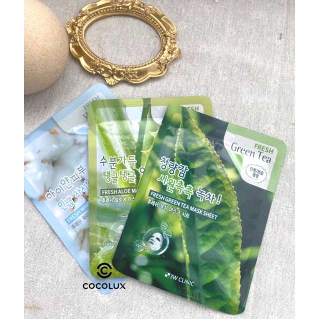 Mặt Nạ 3W Clinic Fresh Mask Sheet [COCOLUX]