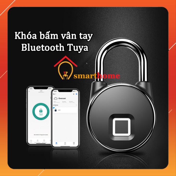 Ổ Khóa Bấm Vân Tay Bluetooth Tuya Anytek