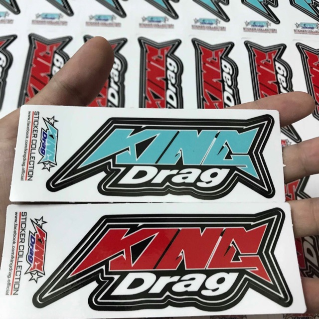 Combo 2 logo king drag thailand stiker