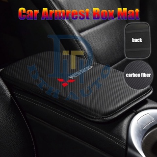 Đệm Sợi Carbon Lót Bệ Tỳ Tay Trước Cho Xe Hơi Mitsubishi Outlander Xpander Mirage Lancer Adventure Pajero