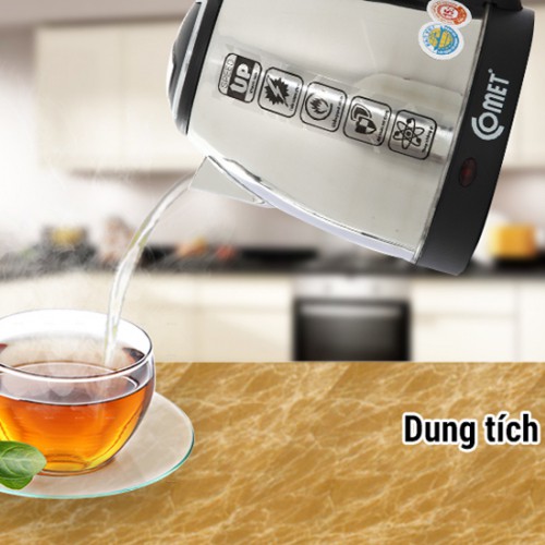 Bình Đun Siêu Tốc COMET CM8215 - 1.5L - Hàng Chính Hãng