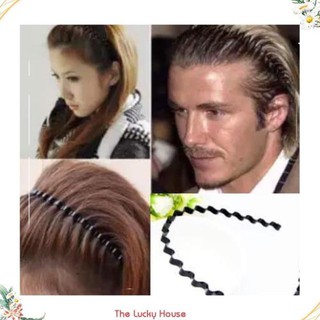 Bờm cài tóc nam nữ unisex kim loại đảm bảo không gẫy