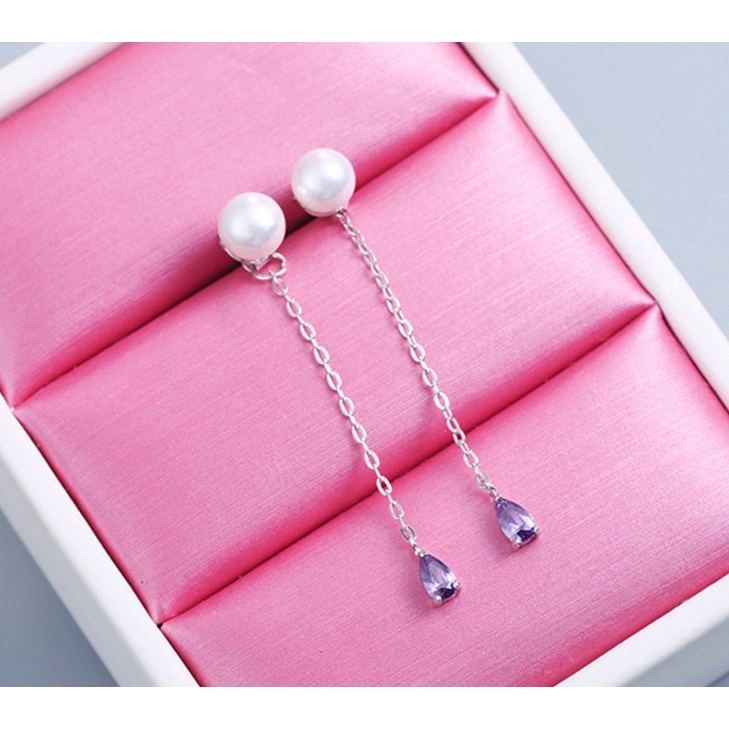 Bông Tai Chuỗi Dài Bạc 925 Cao Cấp S147