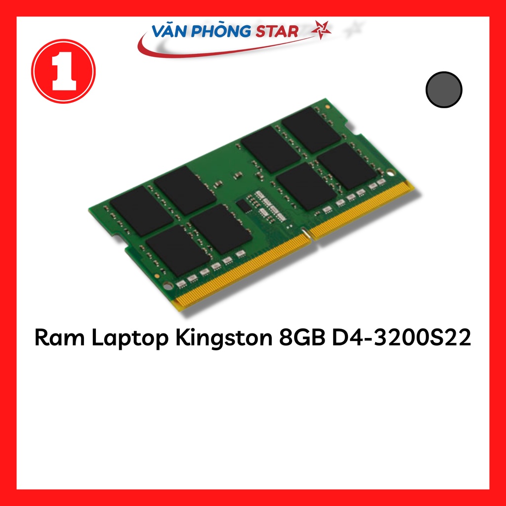 Ram Laptop Kingston 8GB D4-3200S22 1Rx8 SODIMM (KVR3200S22S8/8)