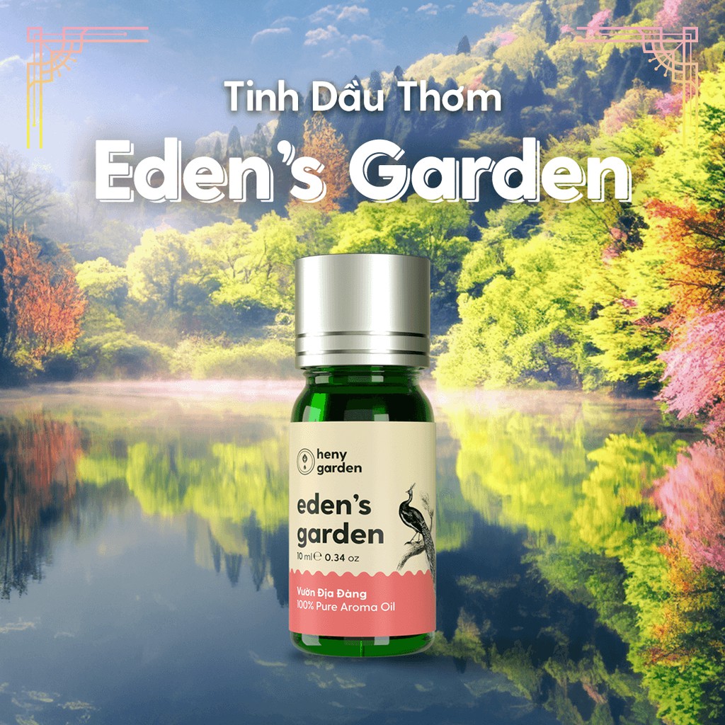 Tinh Dầu Thơm Phối Hương Eden's Garden (Vườn Địa Đàng) Heny Garden - Làm Nến Thơm, Xông Thơm Phòng