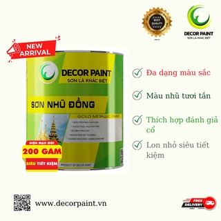 Sơn nhũ đồng Decor Paint cho kim loại, sắt mỹ thuật, gỗ, nhựa