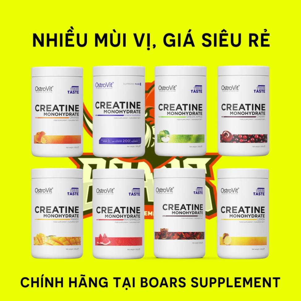 OSTROVIT CREATINE MONOHYDRATE - TĂNG SỨC MẠNH, SỨC BỀN, PHÁT TRIỂN CƠ BẮP (100 LẦN DÙNG)