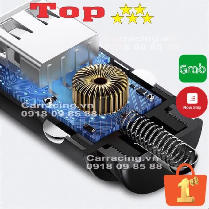 Tẩu Sạc Nhanh Ô Tô CAR CHANGER  4.8 A 2 cổng USB dùng trong xe ô tô - XE HƠI