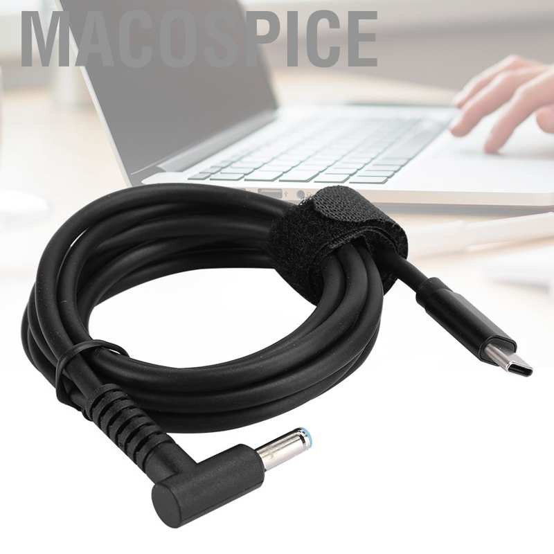 Dây cáp nguồn máy tính PD 1.5m DC4.5 sang Type-c cho laptop HP/ PC