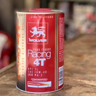 Nhớt tổng hợp Wolver Racing 4T ( 1 Lít )