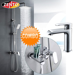 Combo sen cây & vòi lavabo Zento KM118