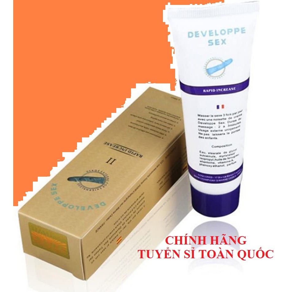 [Hàng PHÁP] Gel Tăng Kích Thước Dương Vật DEVELOPPE SEX - An Toàn, Hiệu Quả Nhanh, Tăng Ngay 3-5 Cm Chỉ Sau 1 Liệu Trình