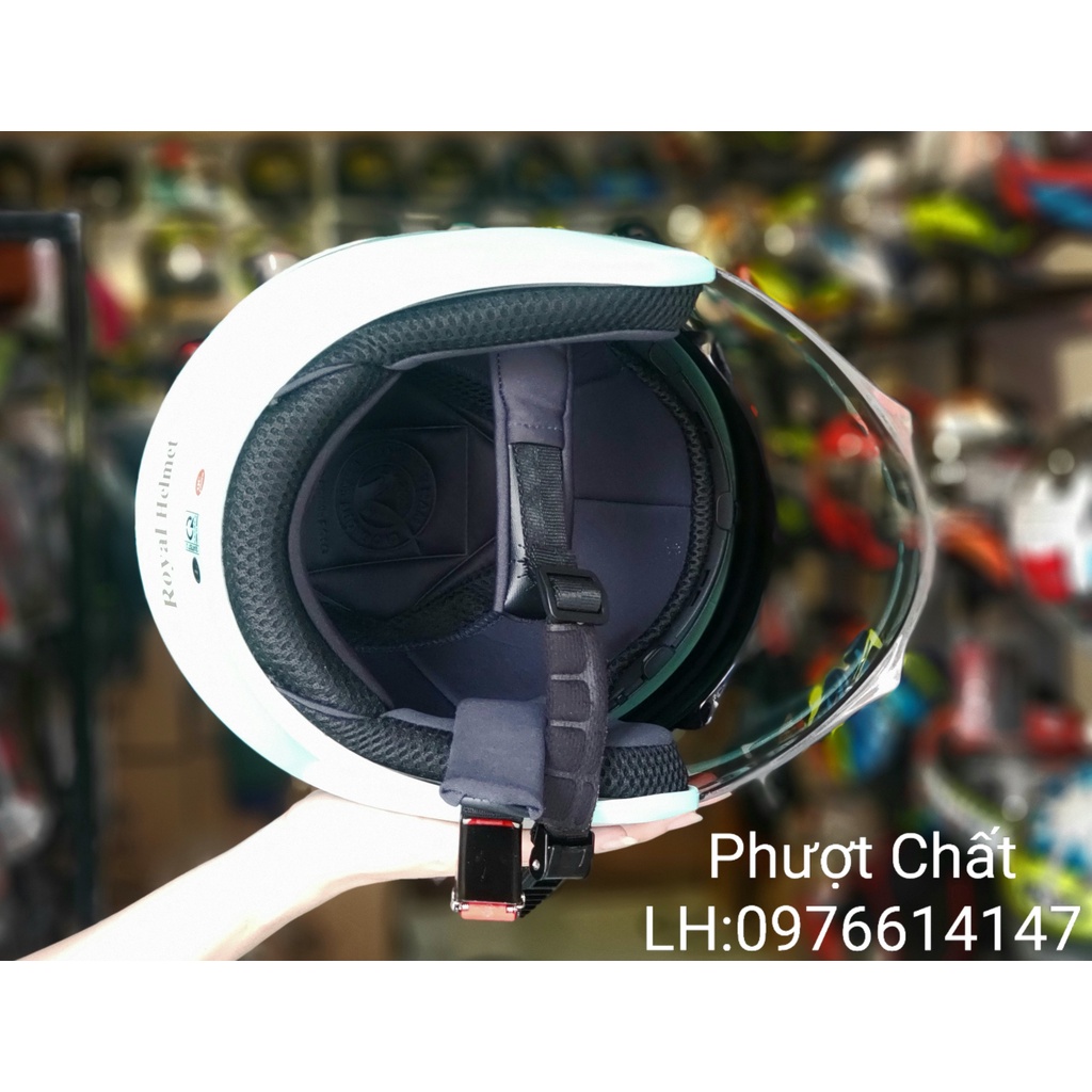Nón bảo hiểm Royal 3/4 2 kính M268 chính hãng
